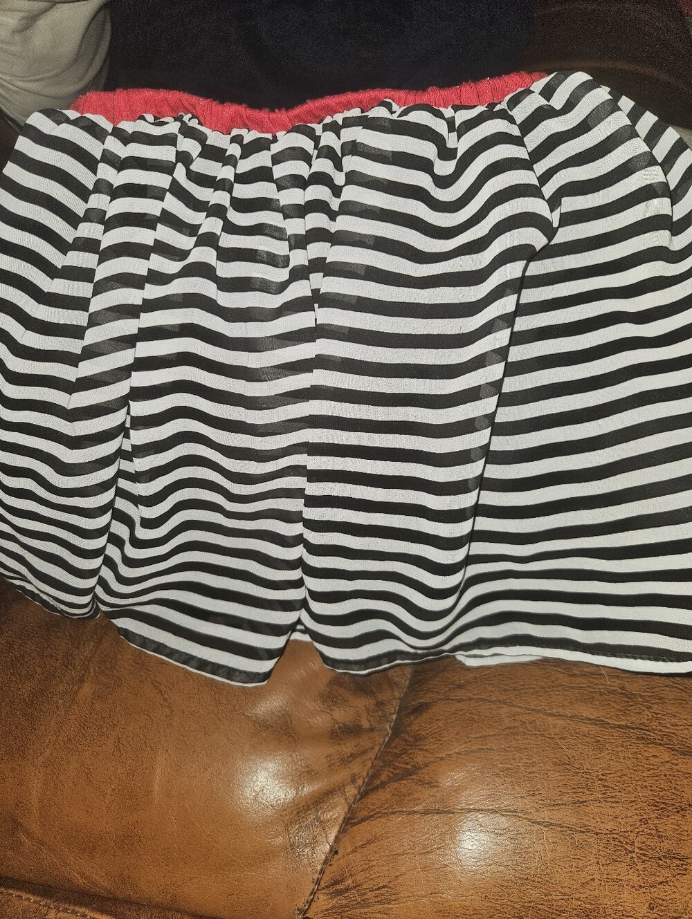 Disney Girls Striped Elastic Waist Skirt Size 5t